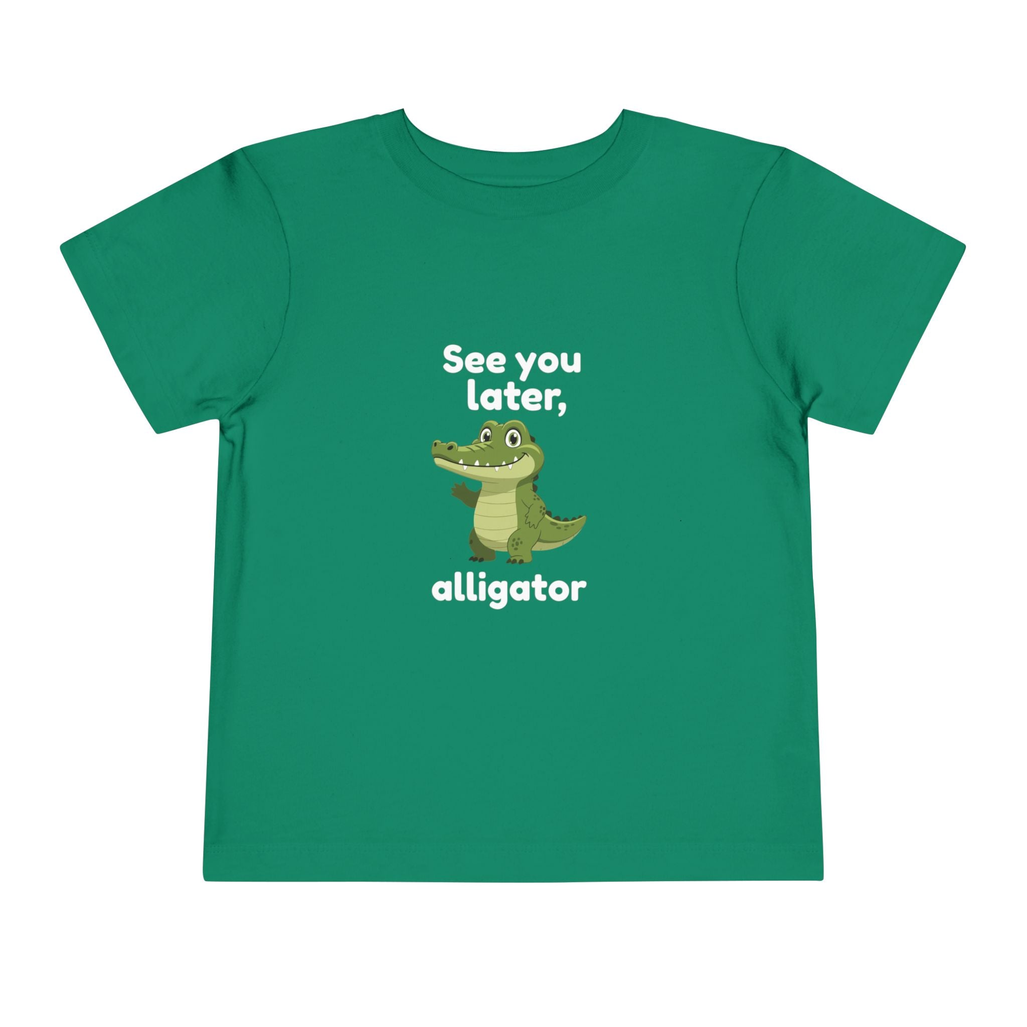 See You Later Alligator Toddler Tee — Cute Cartoon Alligator Kids Shirt