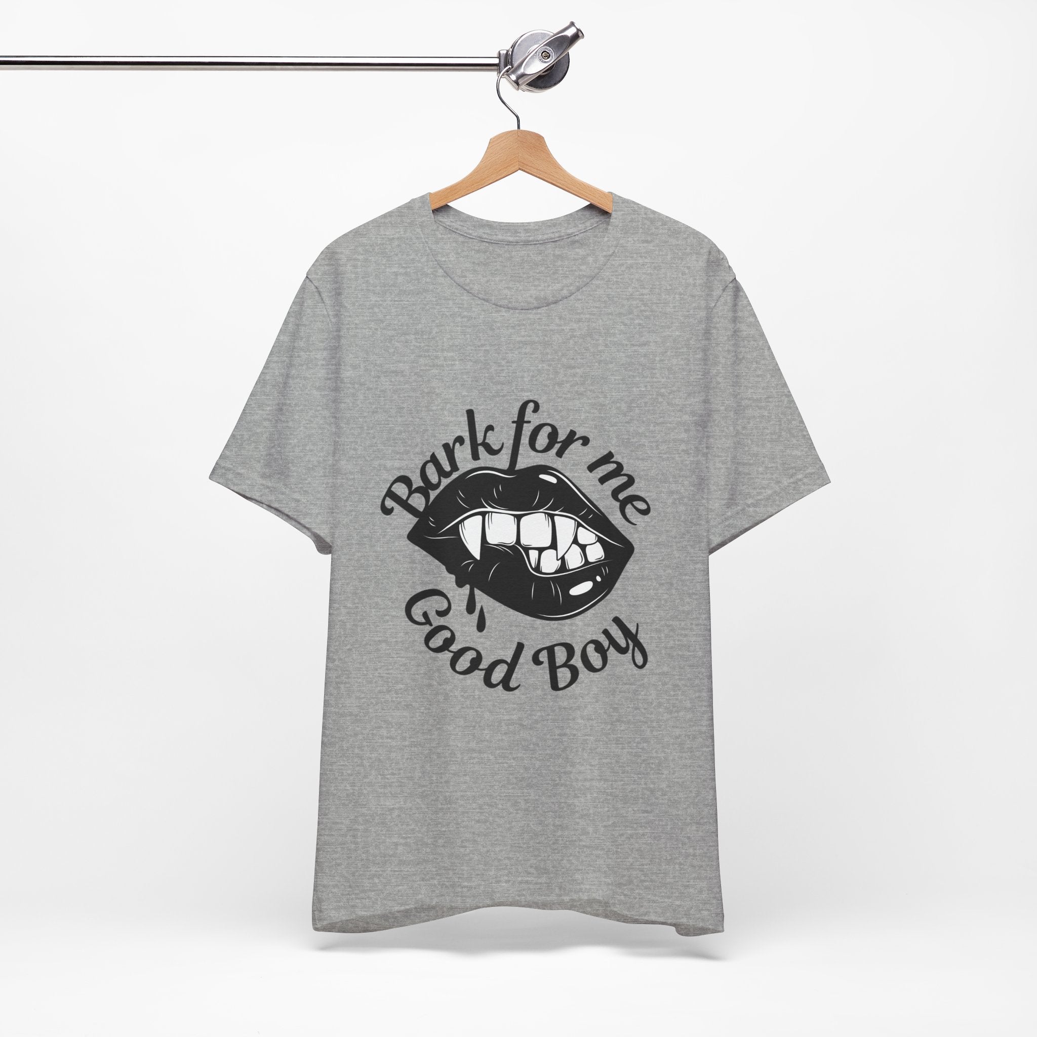 Graphic Tee — "Bark For Me Good Boy" Lip & Teeth Design