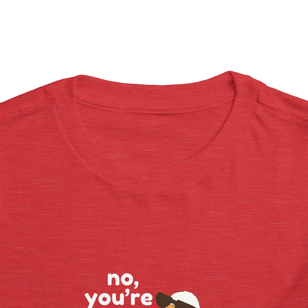 Toddler Tee – "No, You're a Silly Goose" Cute Cartoon Goose Shirt