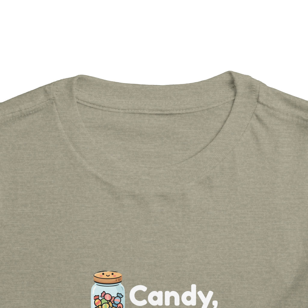 Toddler Tee — "Candy, Candy Canes, Candy Corn & Syrup" Holiday Candy Kids Shirt