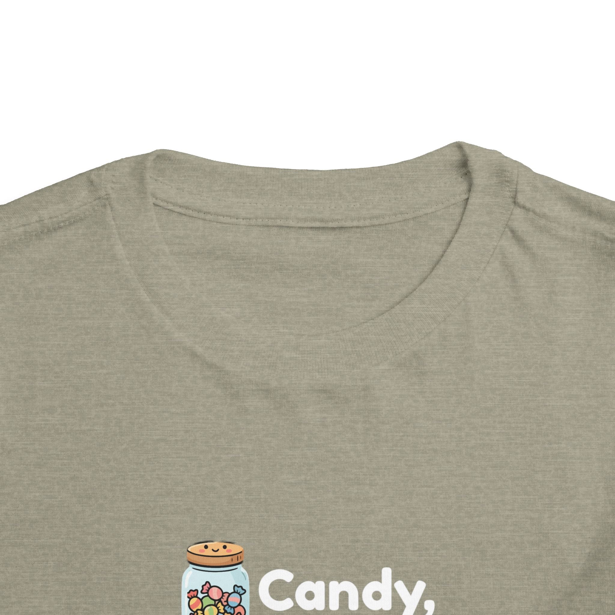 Toddler Tee — "Candy, Candy Canes, Candy Corn & Syrup" Holiday Candy Kids Shirt