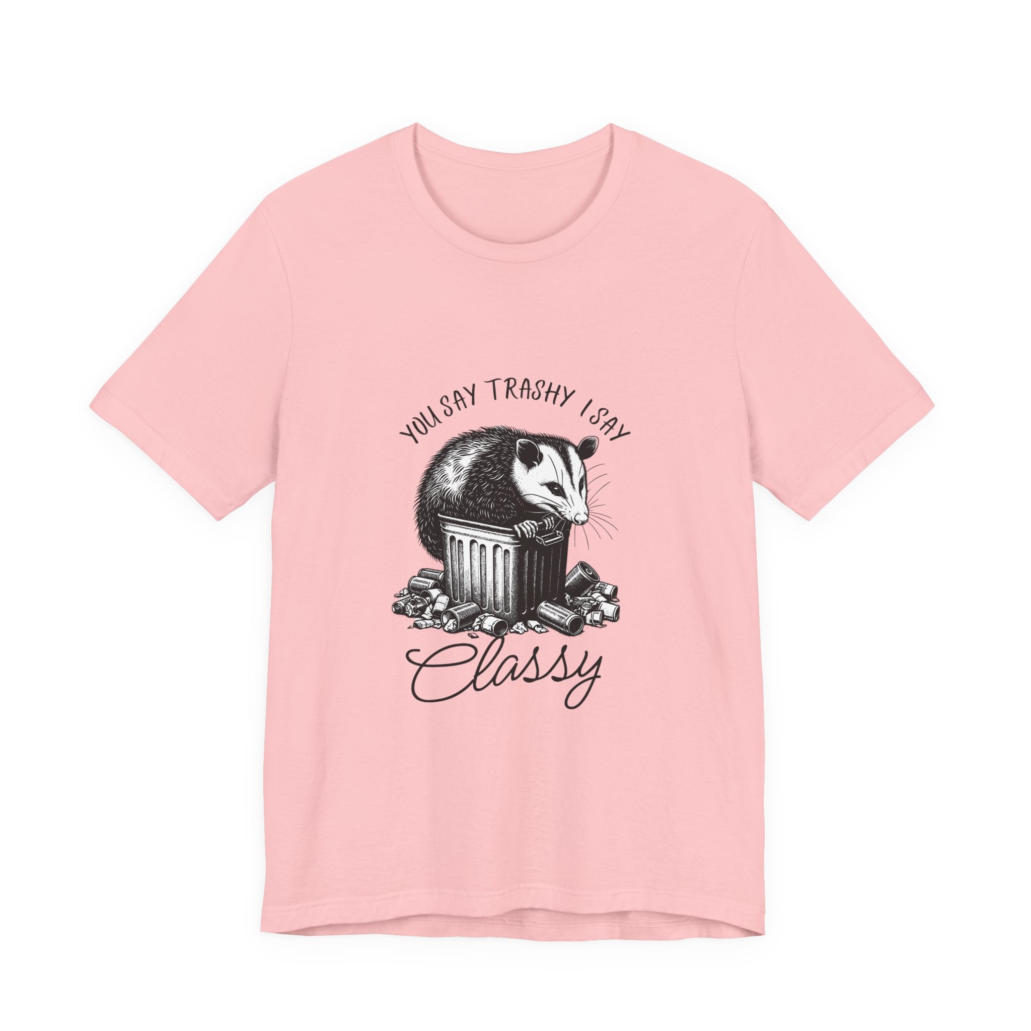 T‑Shirt — “You Say Trashy I Say Classy” Opossum Vintage Graphic Tee