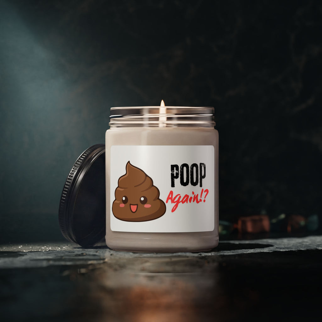 Funny Poop Again!? Scented Soy Candle – Gag Gift 9oz