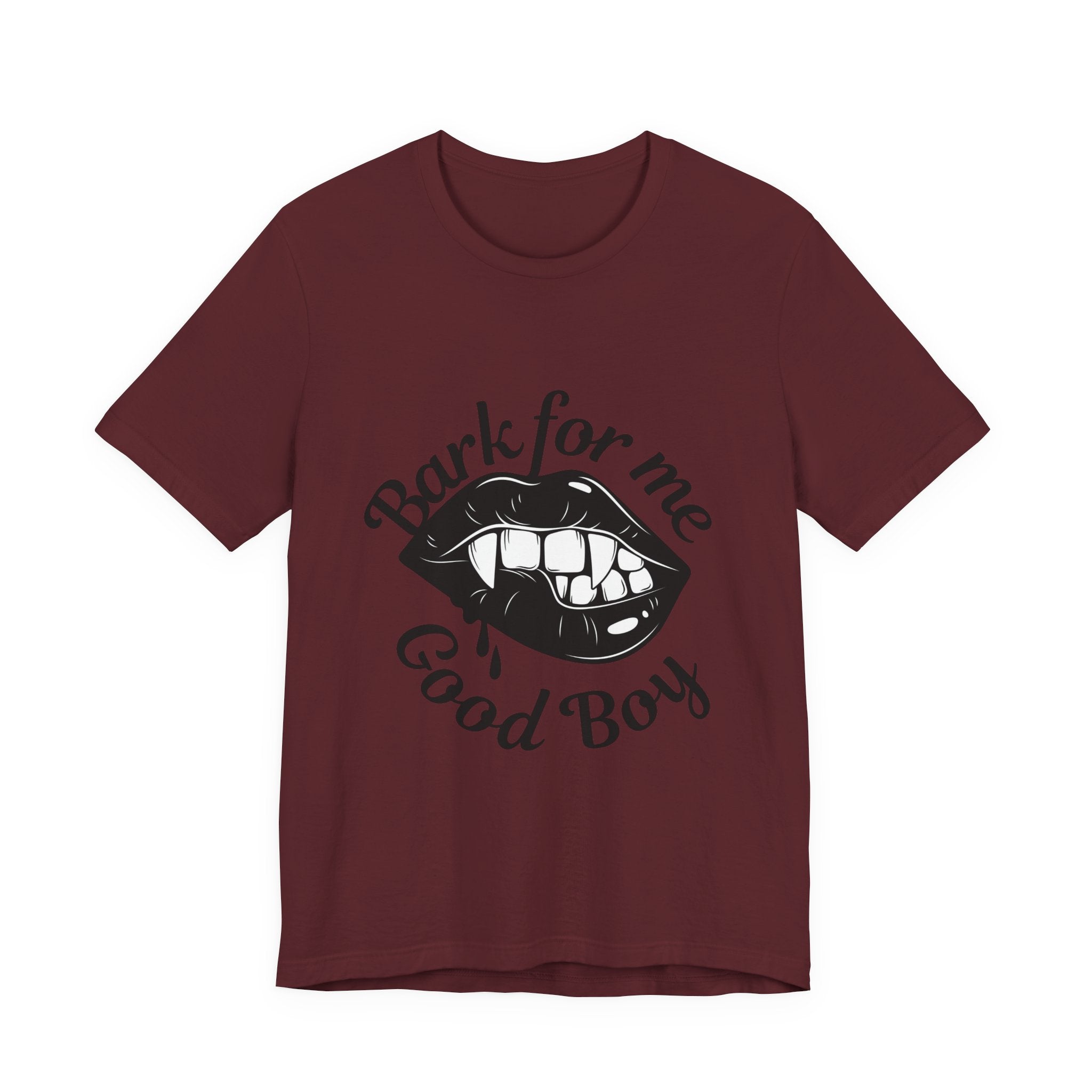 Graphic Tee — "Bark For Me Good Boy" Lip & Teeth Design