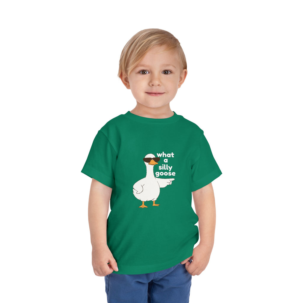 Toddler Tee — 'What a Silly Goose' Cute Goose Graphic Tee for Kids