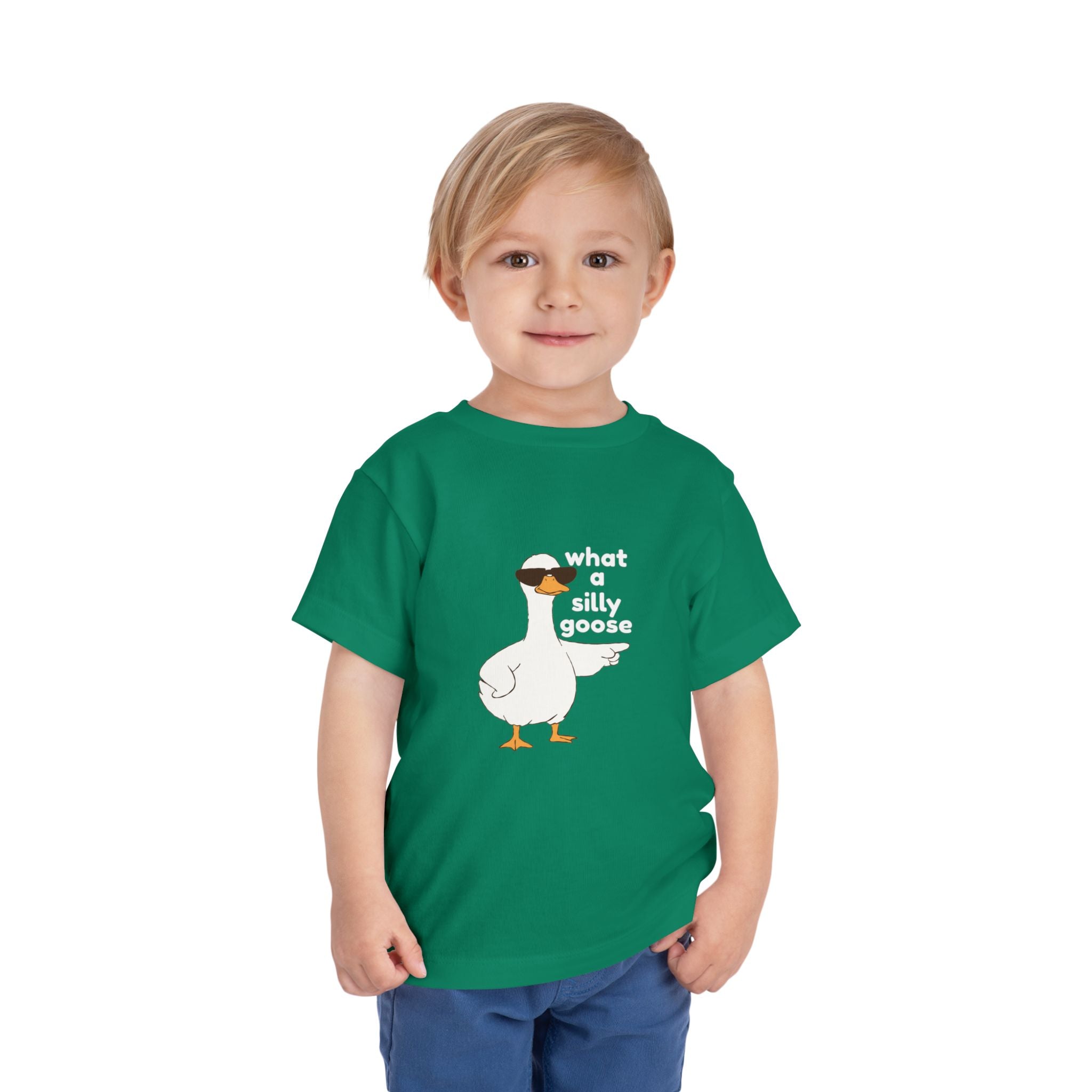 Toddler Tee — 'What a Silly Goose' Cute Goose Graphic Tee for Kids