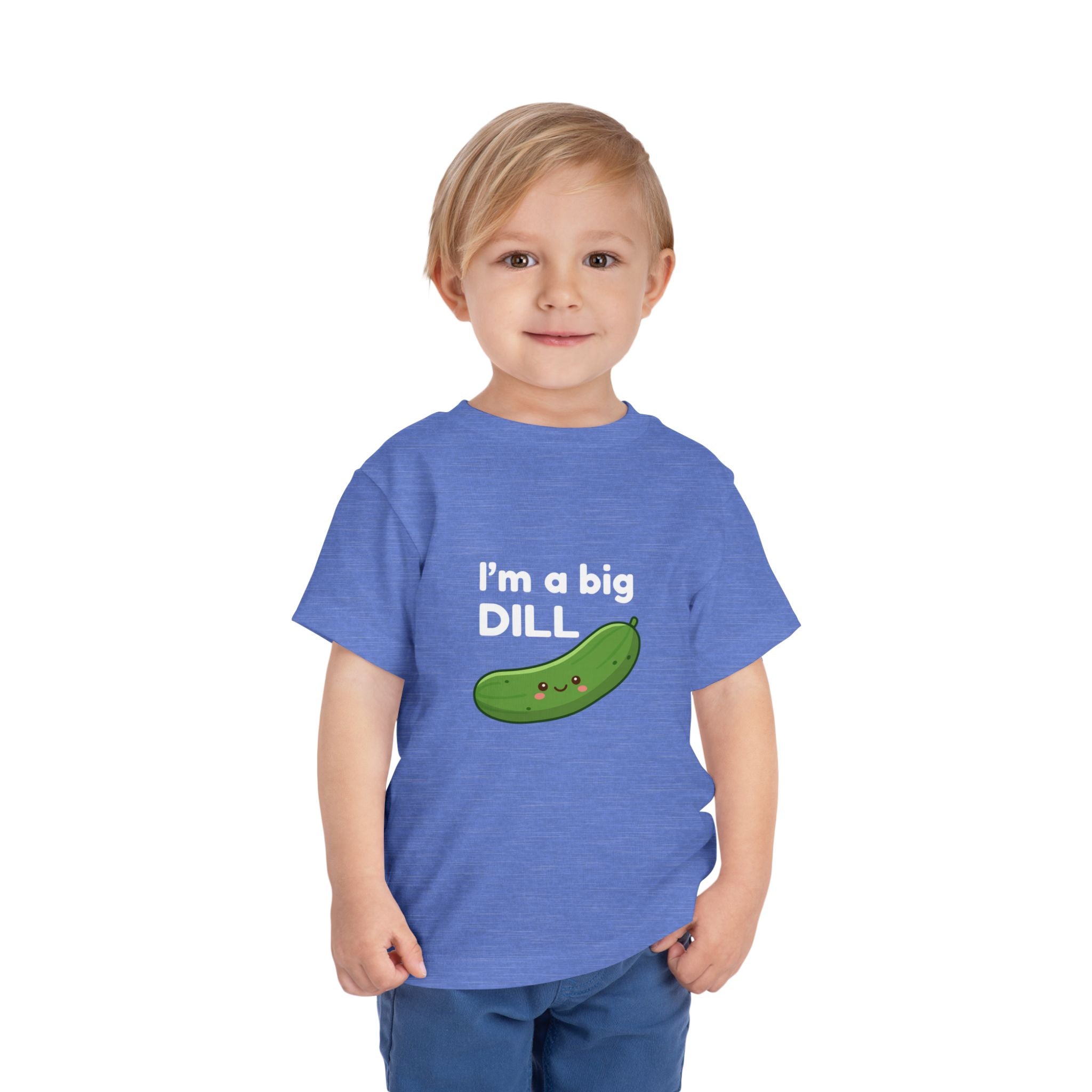 I’m a Big Dill Toddler Tee - Cute Pickle Graphic Shirt for Kids