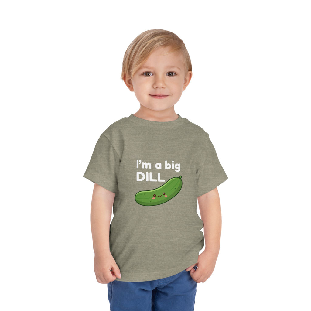I’m a Big Dill Toddler Tee - Cute Pickle Graphic Shirt for Kids