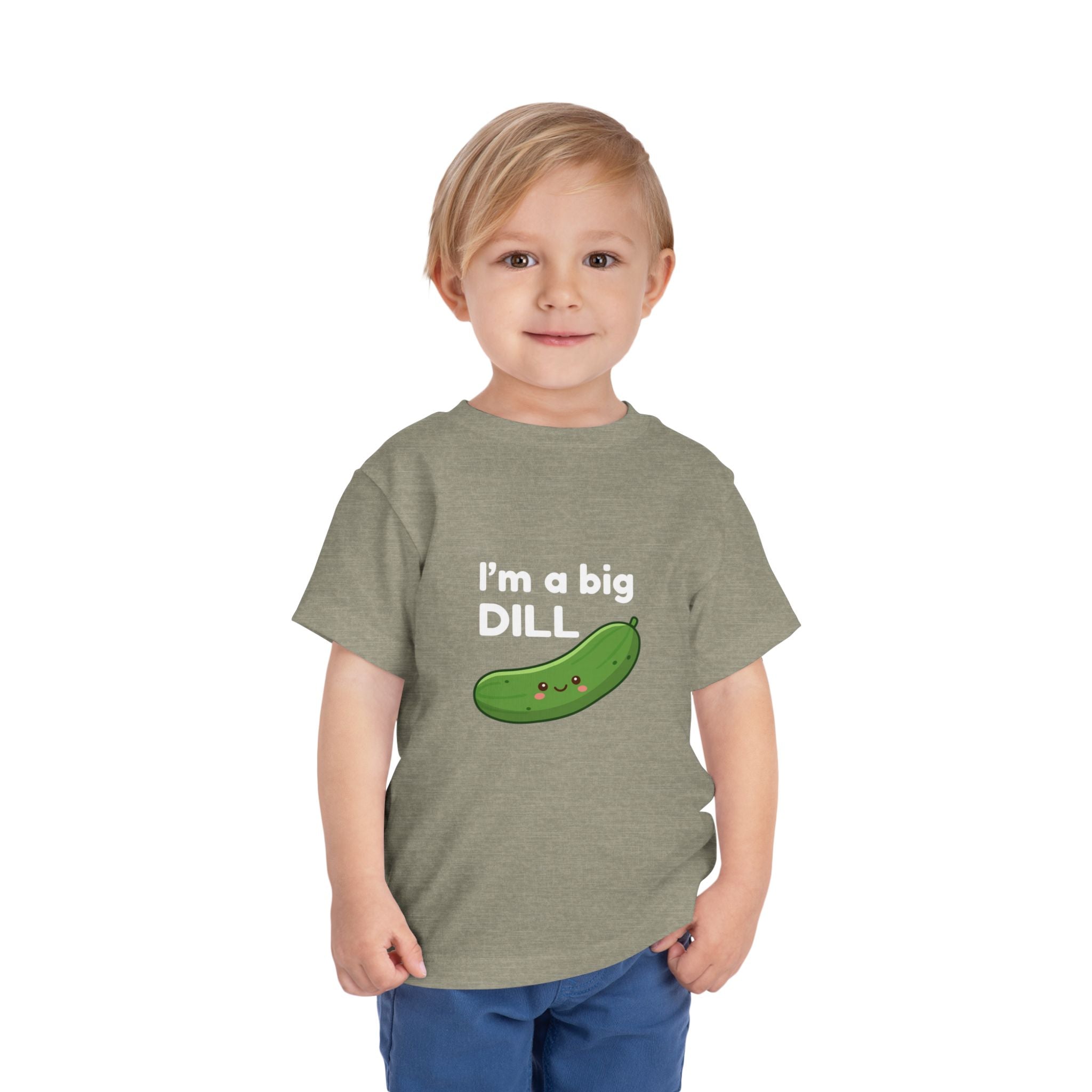 I’m a Big Dill Toddler Tee - Cute Pickle Graphic Shirt for Kids