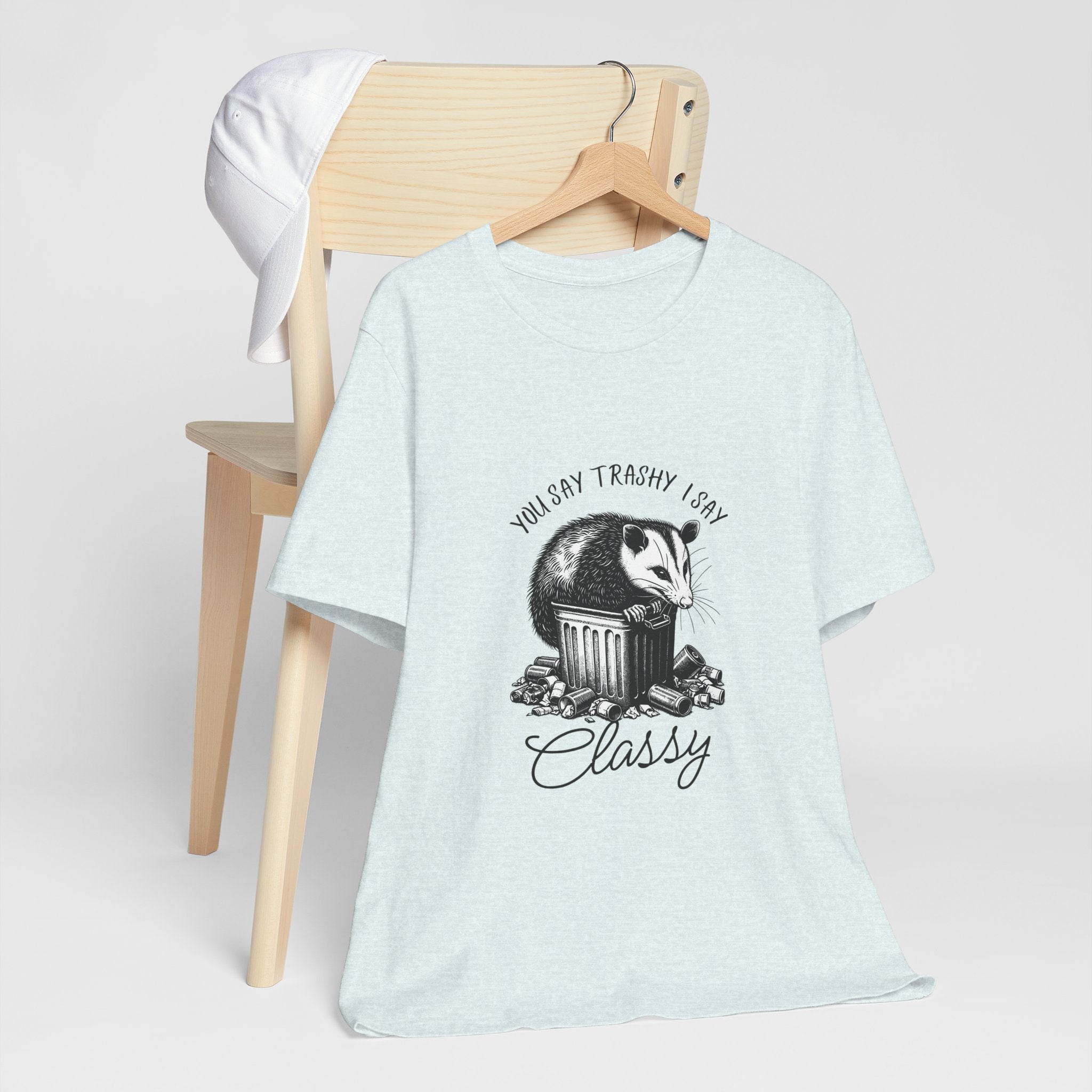 T‑Shirt — “You Say Trashy I Say Classy” Opossum Vintage Graphic Tee