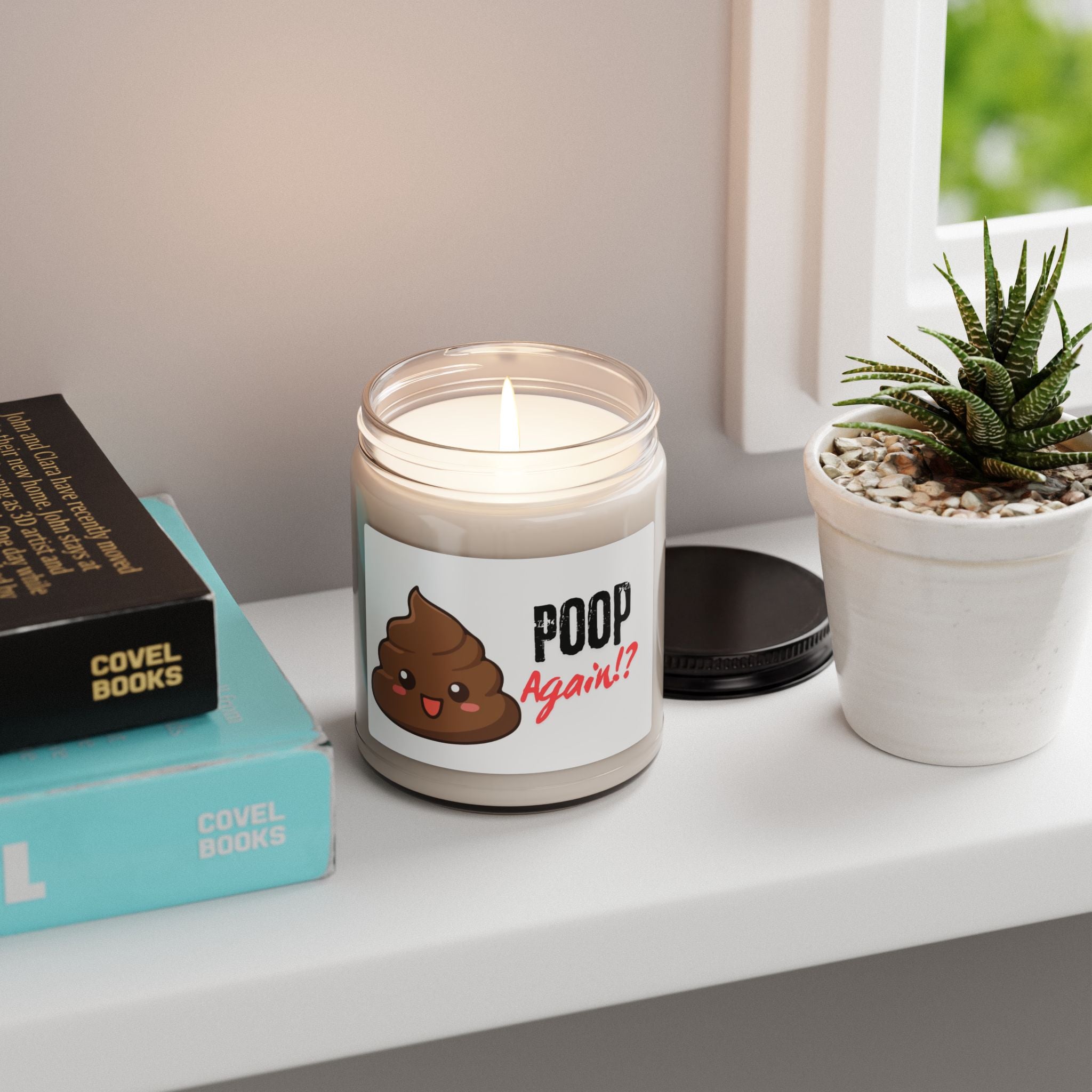 Funny Poop Again!? Scented Soy Candle – Gag Gift 9oz