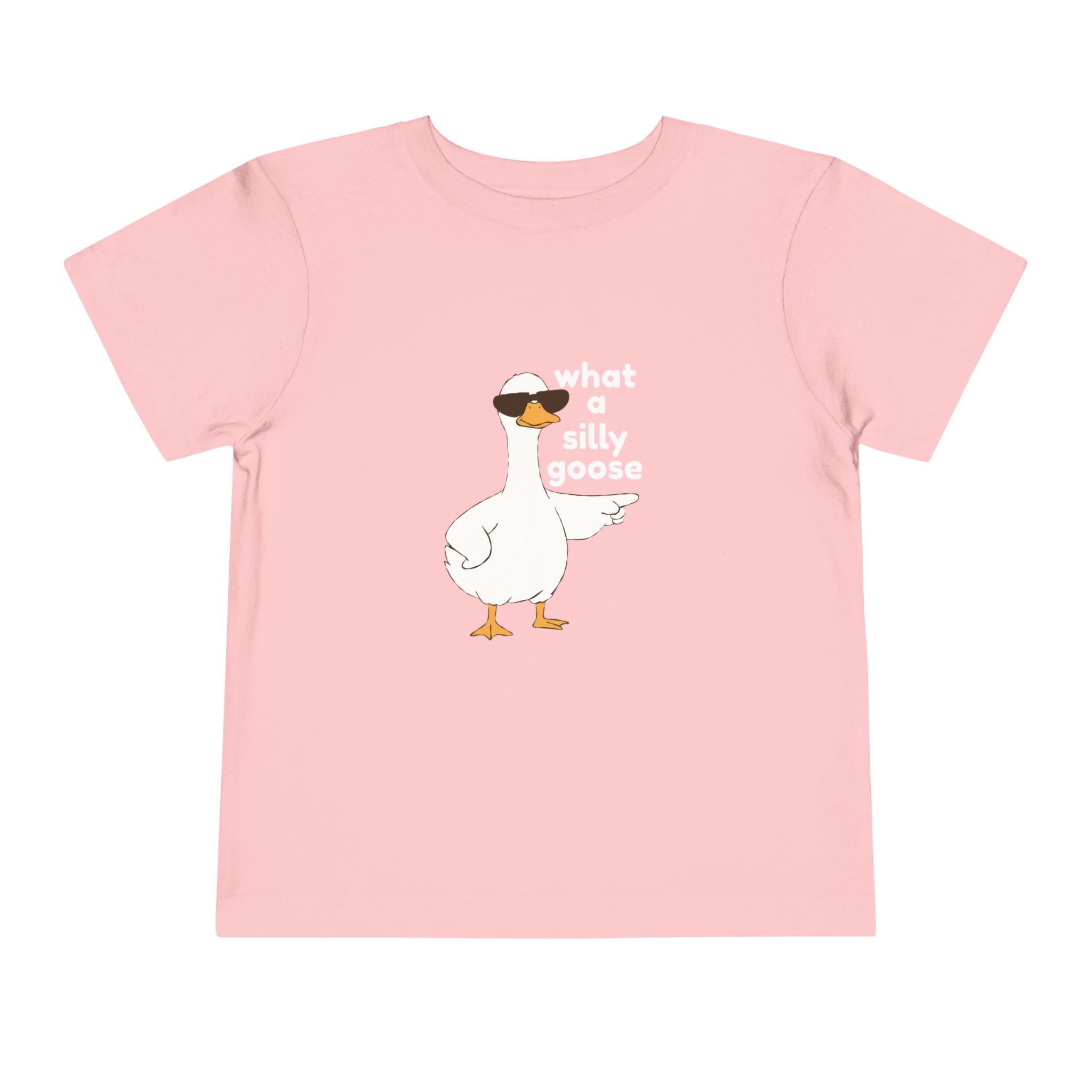 Toddler Tee — 'What a Silly Goose' Cute Goose Graphic Tee for Kids