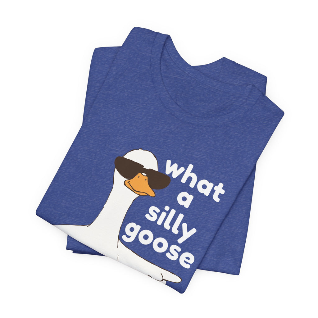 What a Silly Goose T-Shirt — Funny Cartoon Goose Tee for Animal Lovers
