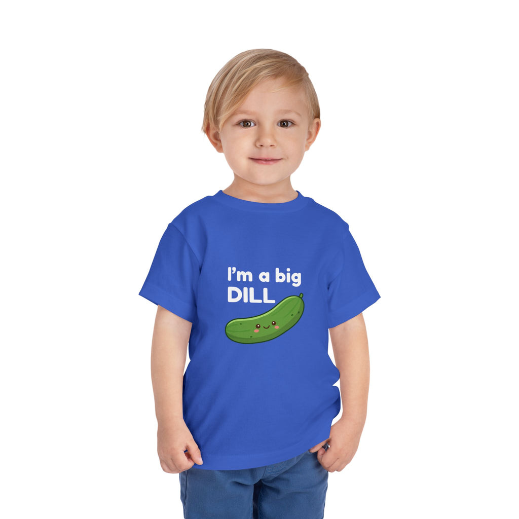 I’m a Big Dill Toddler Tee - Cute Pickle Graphic Shirt for Kids