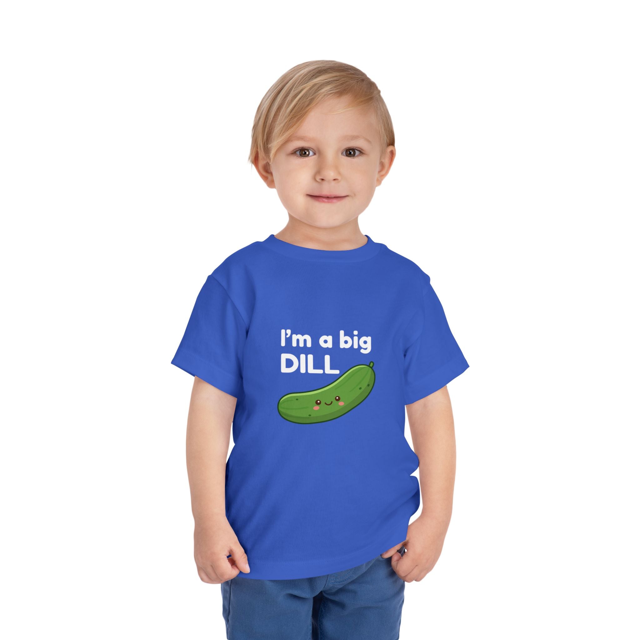 I’m a Big Dill Toddler Tee - Cute Pickle Graphic Shirt for Kids
