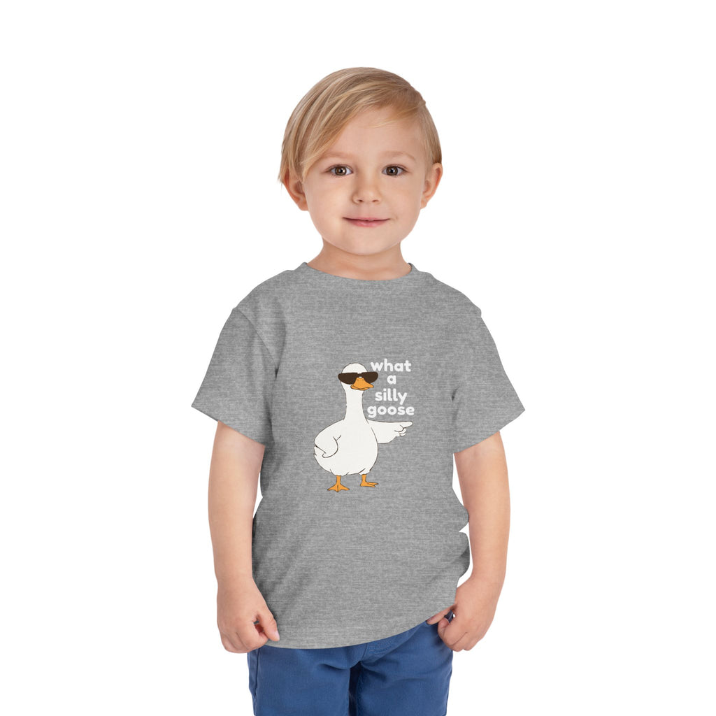 Toddler Tee — 'What a Silly Goose' Cute Goose Graphic Tee for Kids