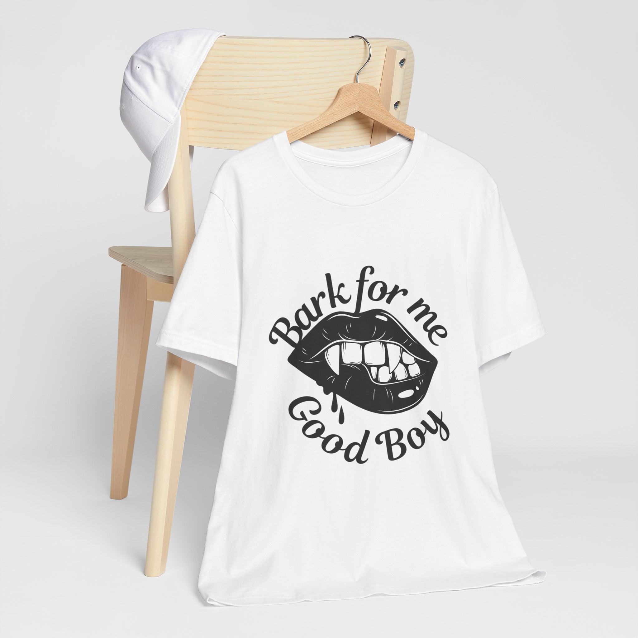 Graphic Tee — "Bark For Me Good Boy" Lip & Teeth Design