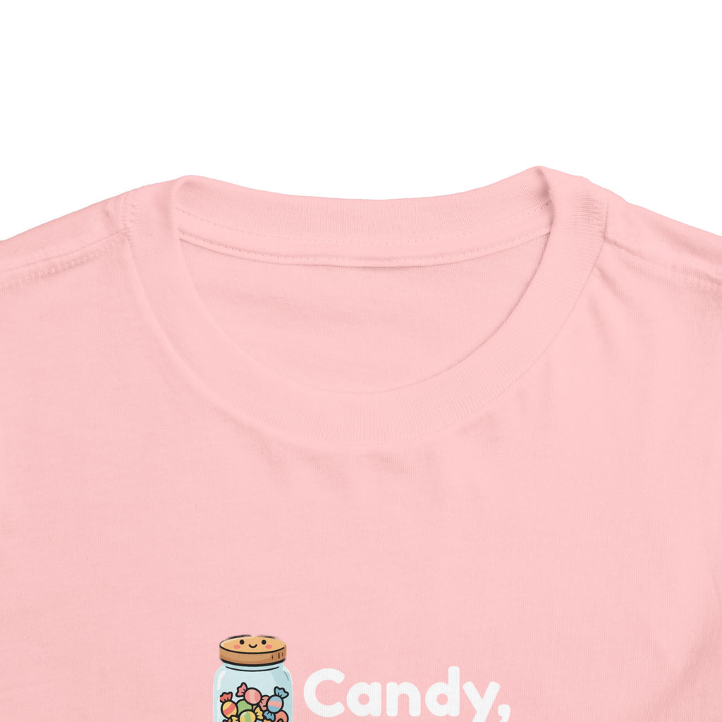 Toddler Tee — "Candy, Candy Canes, Candy Corn & Syrup" Holiday Candy Kids Shirt