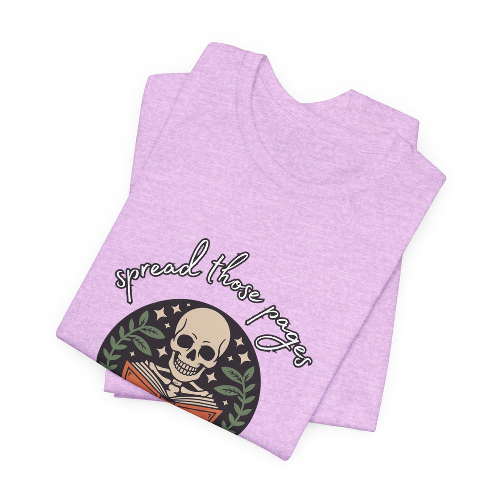 Skull Reading Tee – "Spread those Pages, Good Girl" Graphic T-Shirt