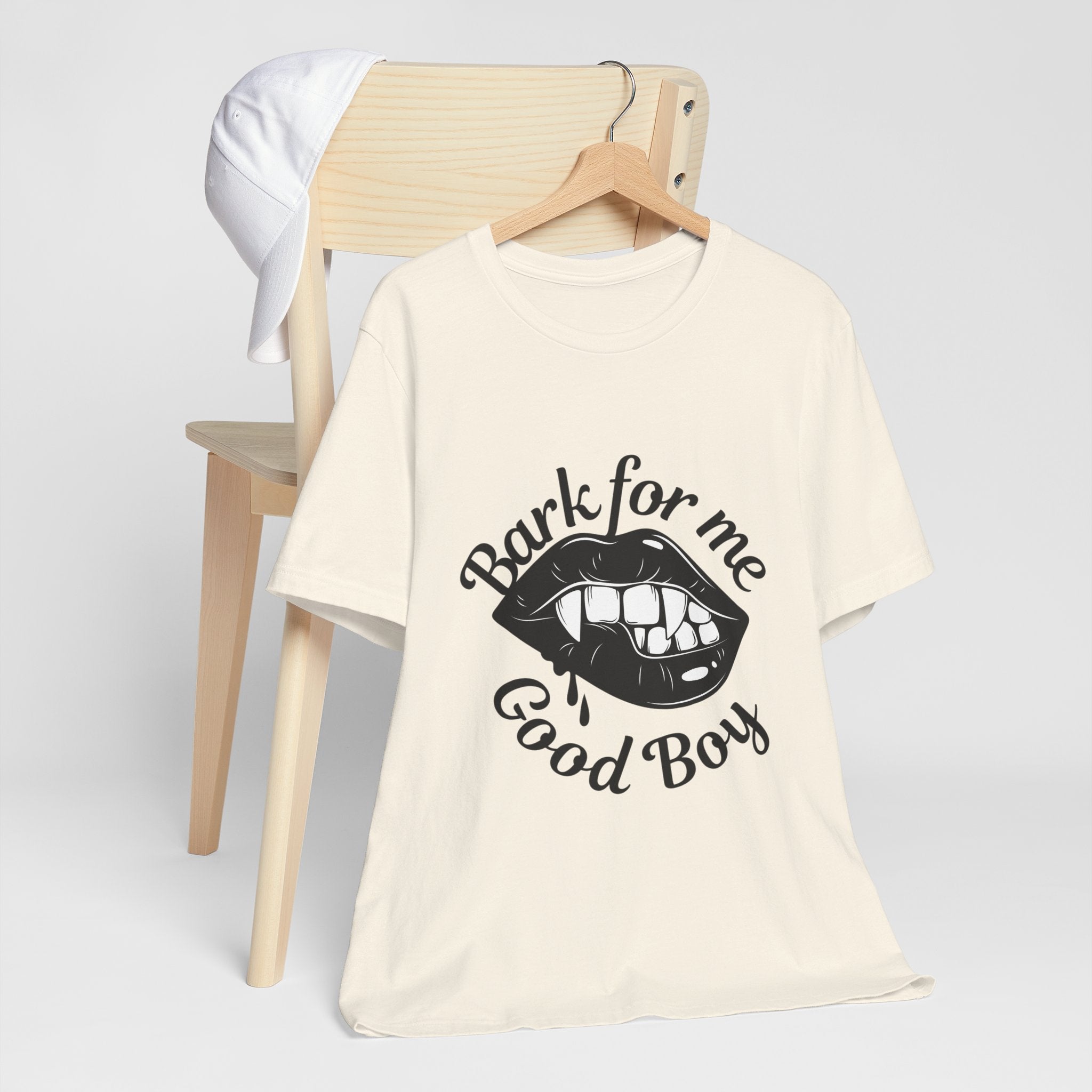Graphic Tee — "Bark For Me Good Boy" Lip & Teeth Design