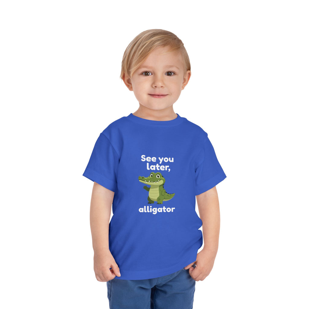 See You Later Alligator Toddler Tee — Cute Cartoon Alligator Kids Shirt
