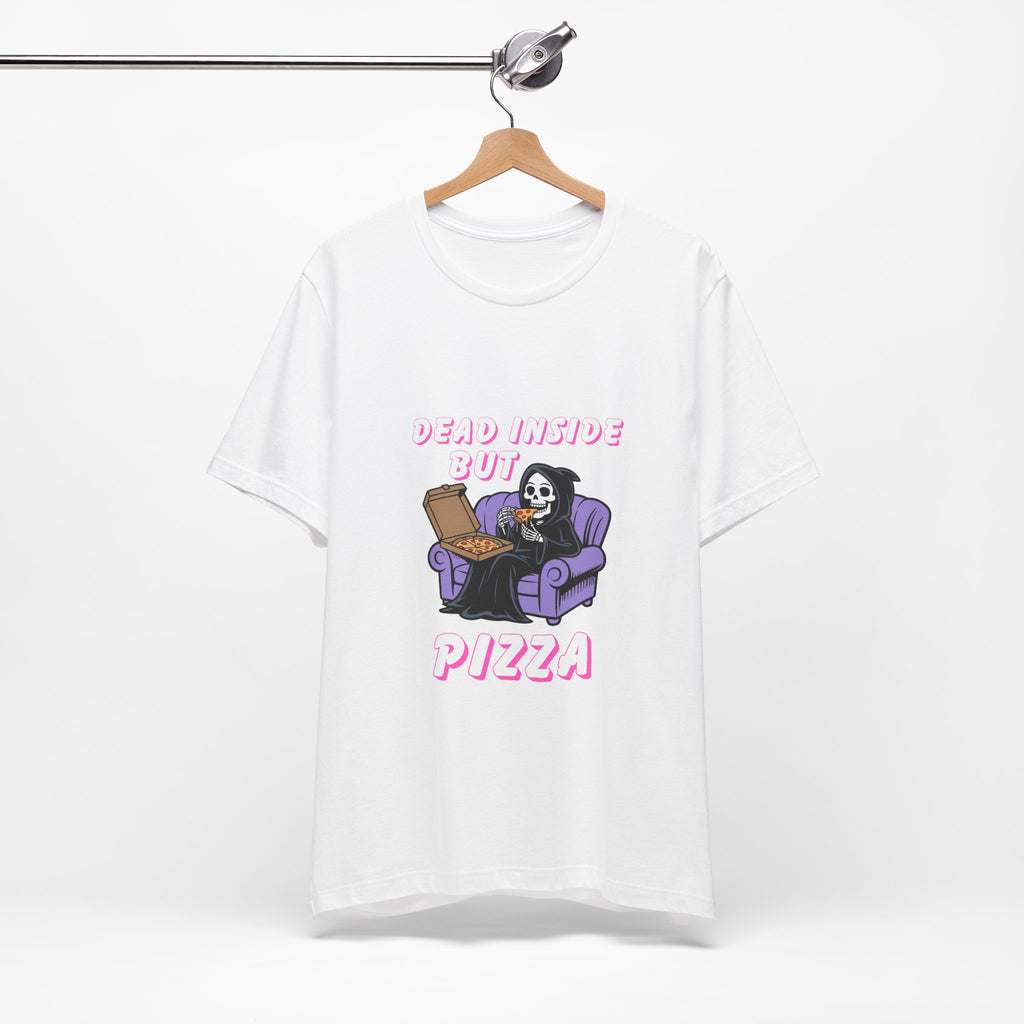 Dead Inside But Pizza T-Shirt — Funny Grim Reaper Pizza Tee