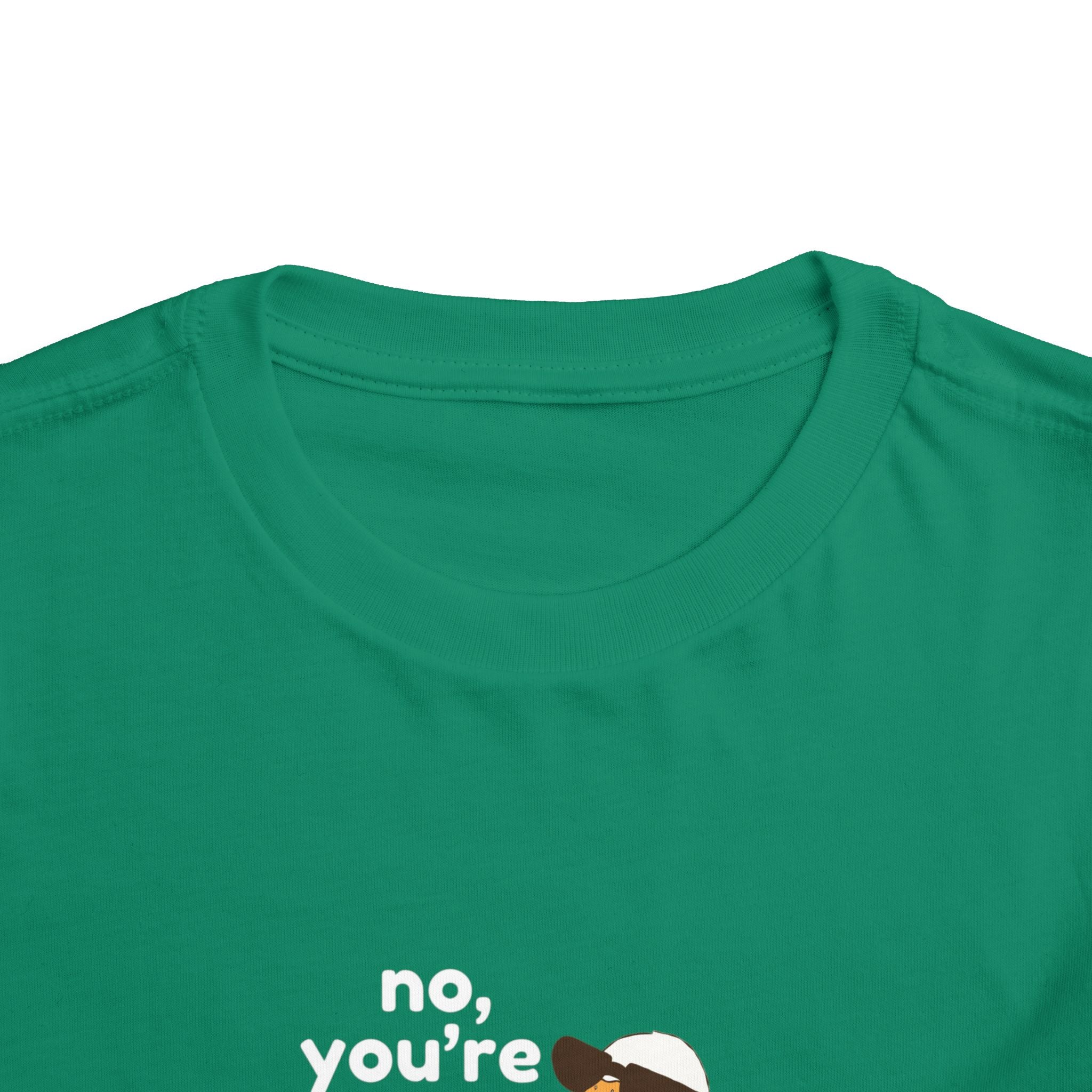 Toddler Tee – "No, You're a Silly Goose" Cute Cartoon Goose Shirt