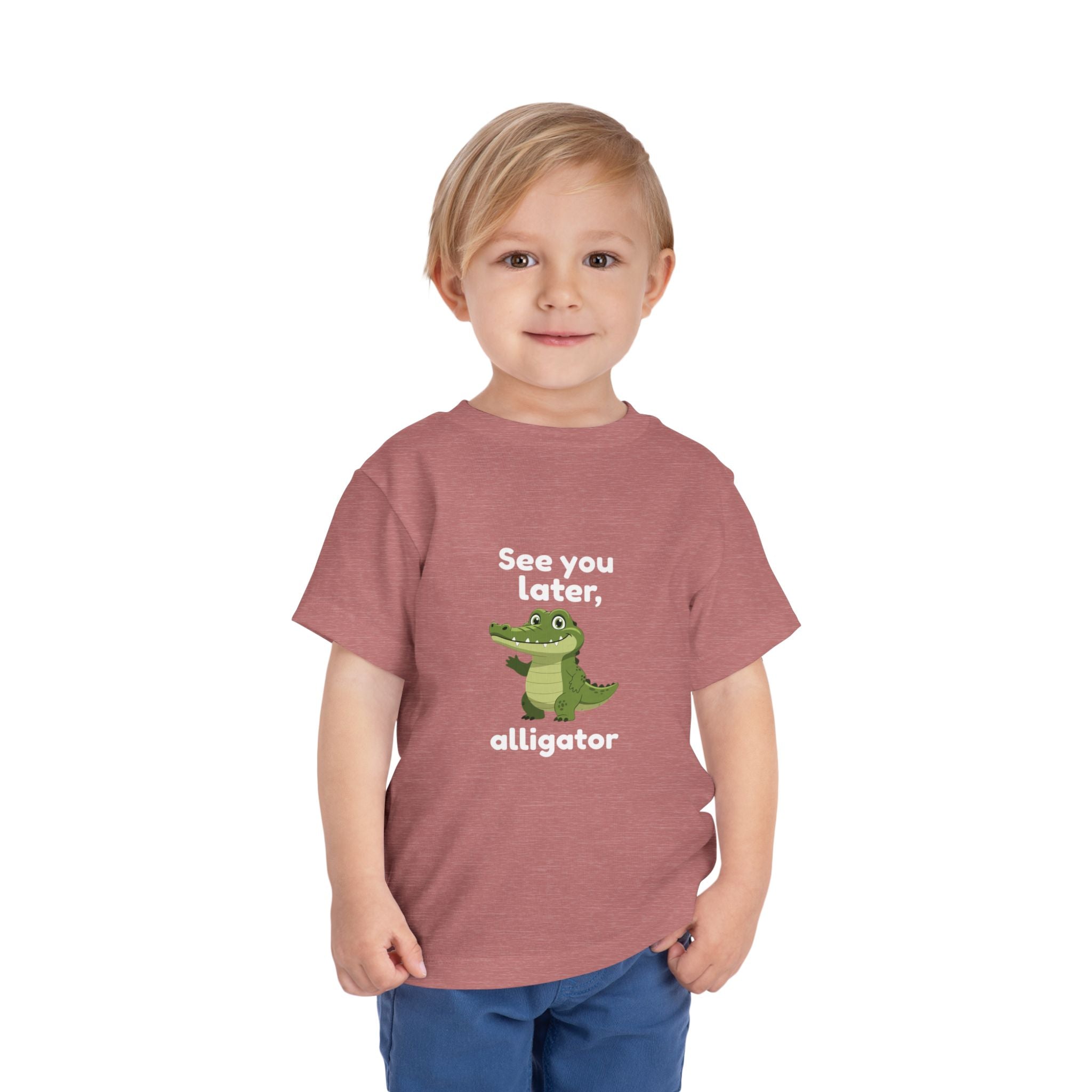 See You Later Alligator Toddler Tee — Cute Cartoon Alligator Kids Shirt