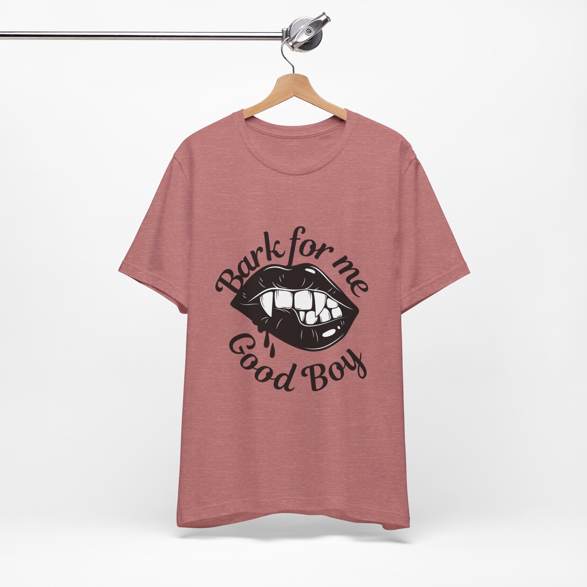 Graphic Tee — "Bark For Me Good Boy" Lip & Teeth Design