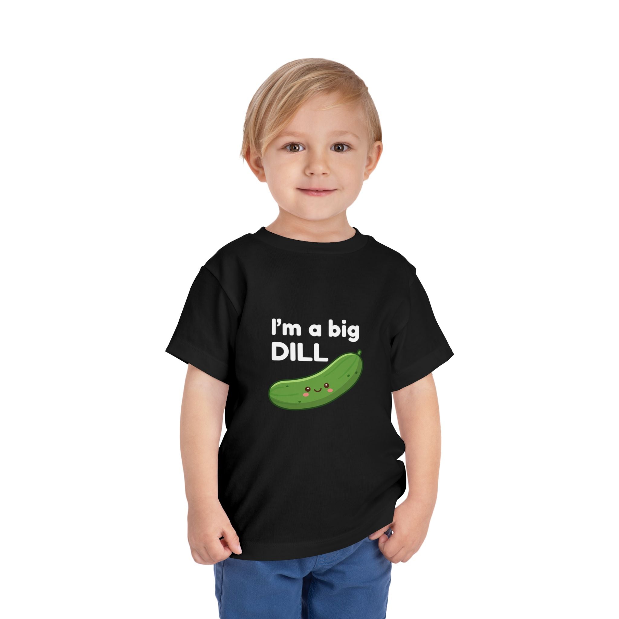 I’m a Big Dill Toddler Tee - Cute Pickle Graphic Shirt for Kids