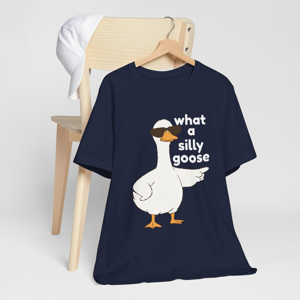 What a Silly Goose T-Shirt — Funny Cartoon Goose Tee for Animal Lovers