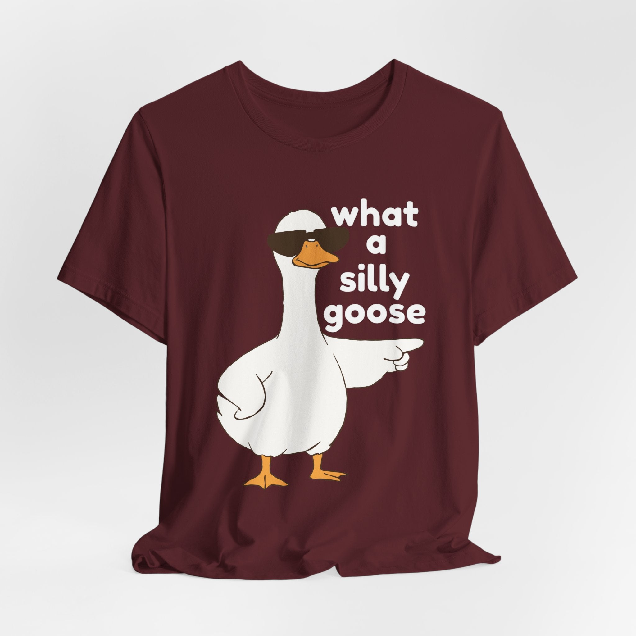 What a Silly Goose T-Shirt — Funny Cartoon Goose Tee for Animal Lovers