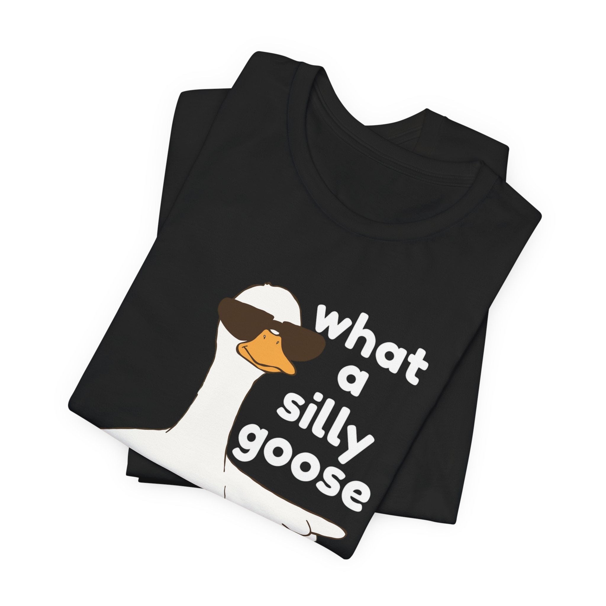 What a Silly Goose T-Shirt — Funny Cartoon Goose Tee for Animal Lovers