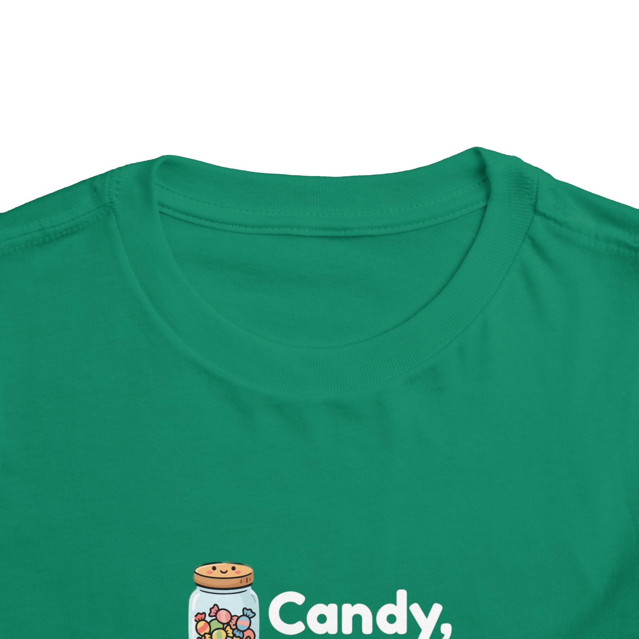 Toddler Tee — "Candy, Candy Canes, Candy Corn & Syrup" Holiday Candy Kids Shirt