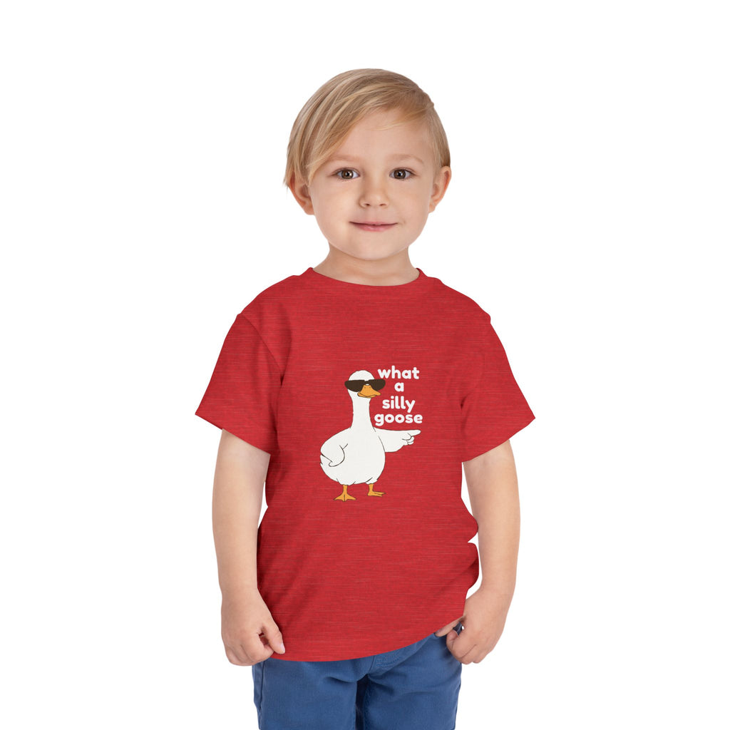 Toddler Tee — 'What a Silly Goose' Cute Goose Graphic Tee for Kids