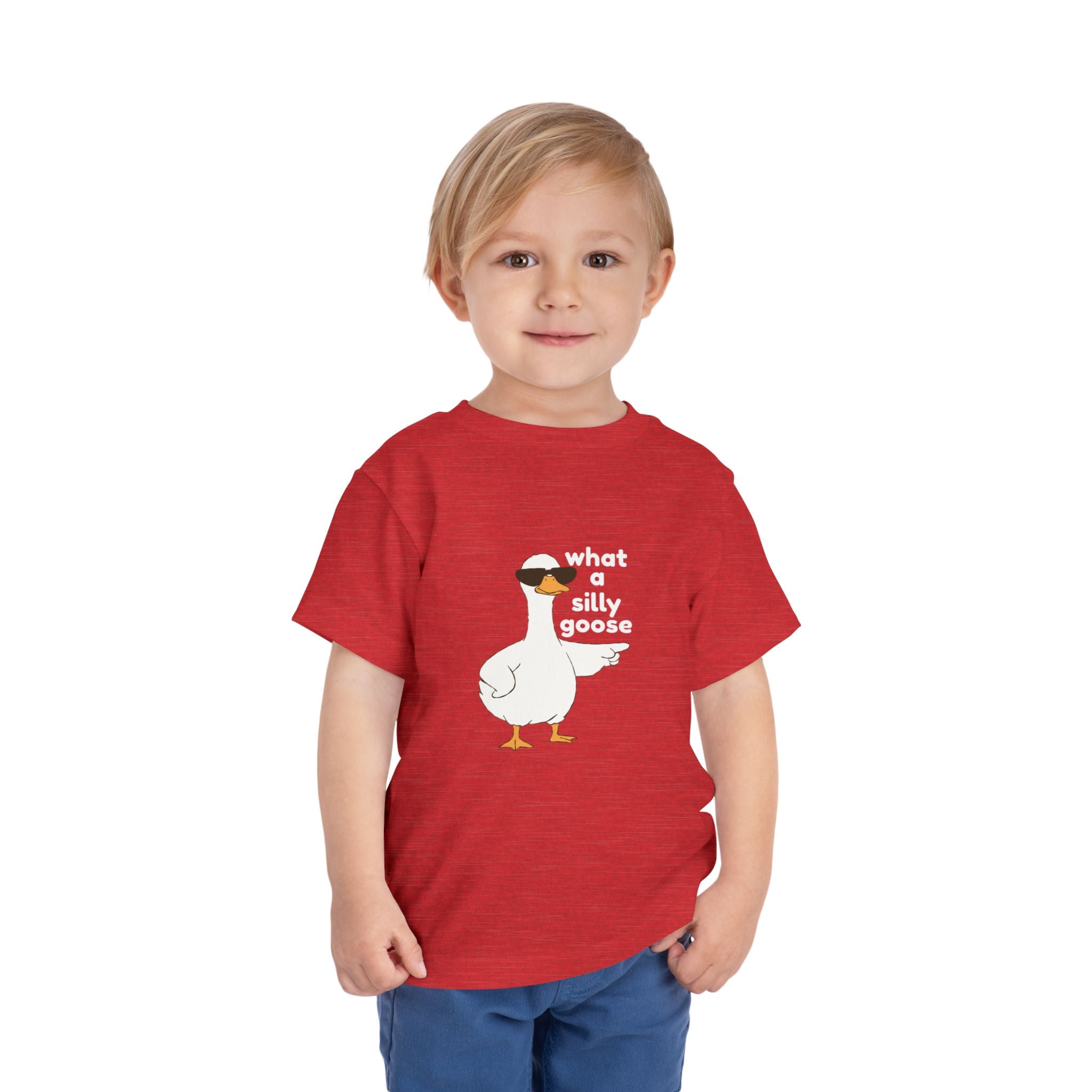Toddler Tee — 'What a Silly Goose' Cute Goose Graphic Tee for Kids