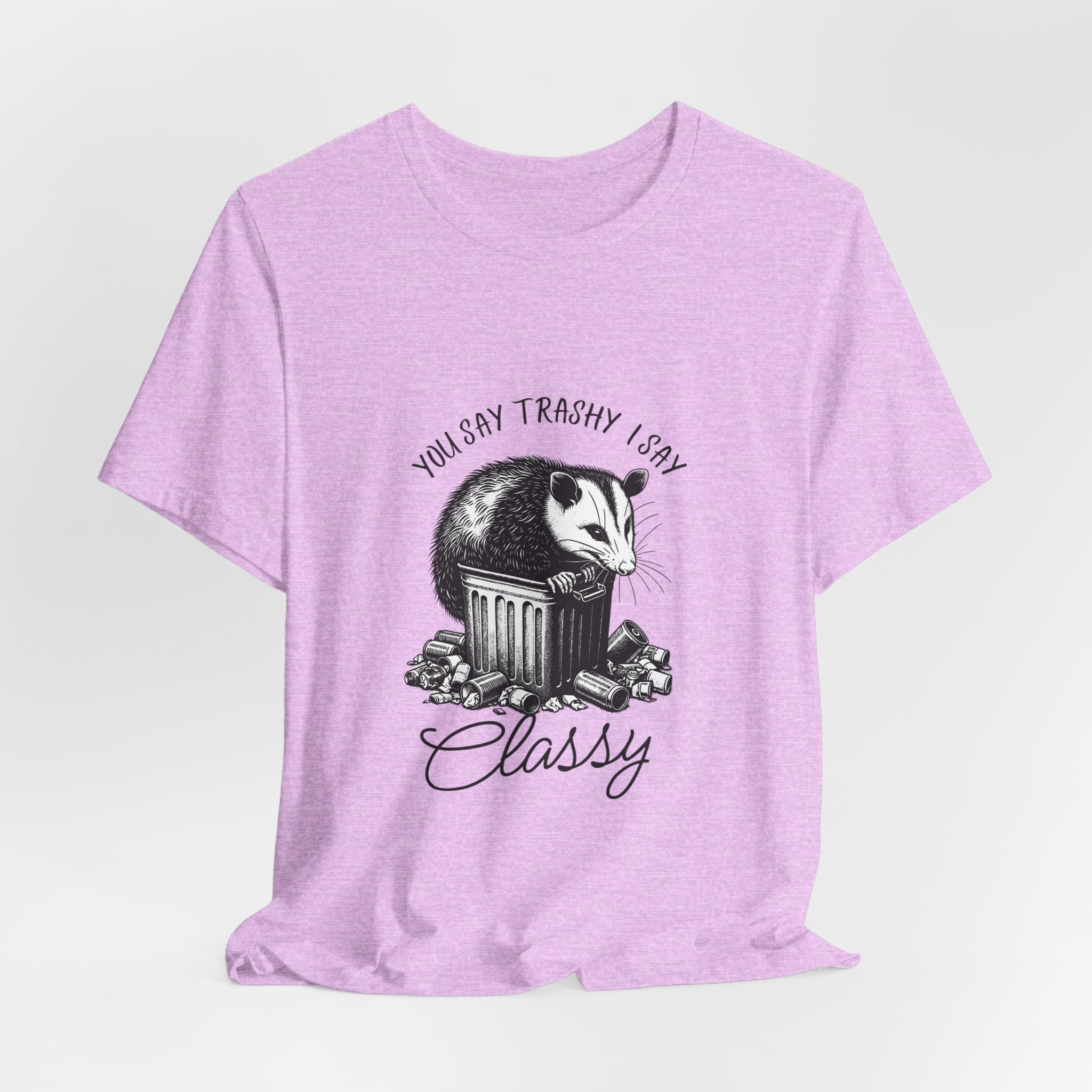 T‑Shirt — “You Say Trashy I Say Classy” Opossum Vintage Graphic Tee