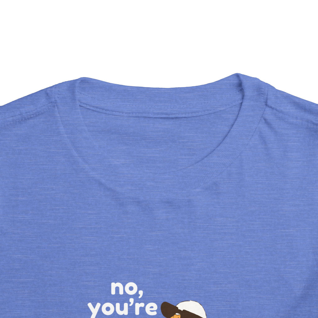 Toddler Tee – "No, You're a Silly Goose" Cute Cartoon Goose Shirt