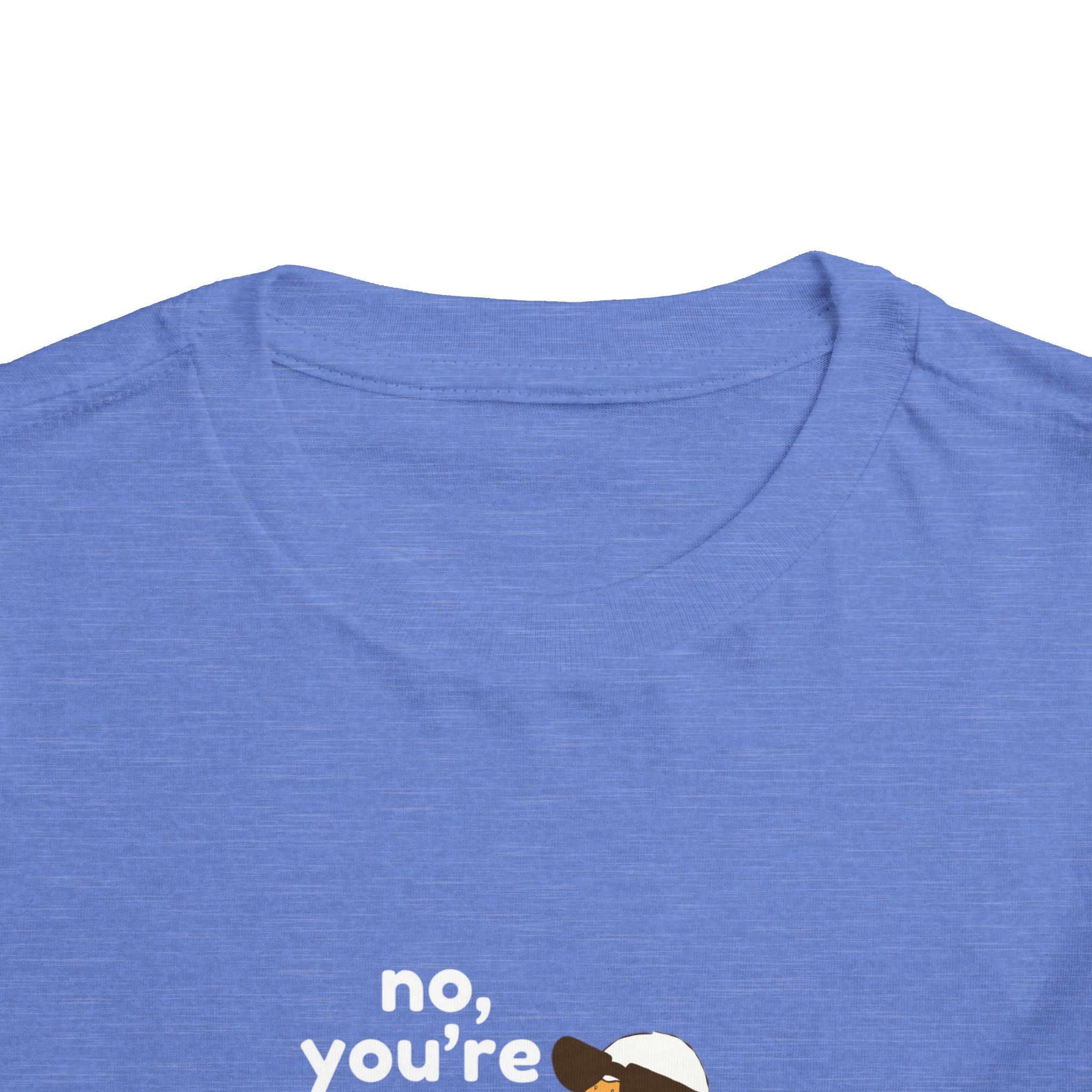 Toddler Tee – "No, You're a Silly Goose" Cute Cartoon Goose Shirt