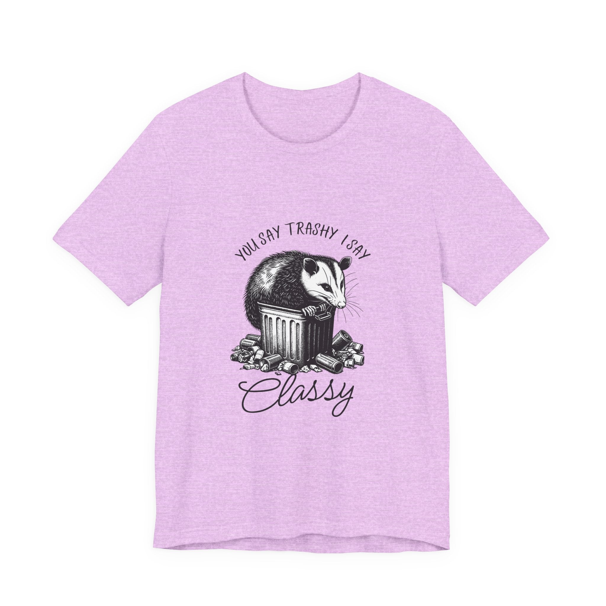 T‑Shirt — “You Say Trashy I Say Classy” Opossum Vintage Graphic Tee