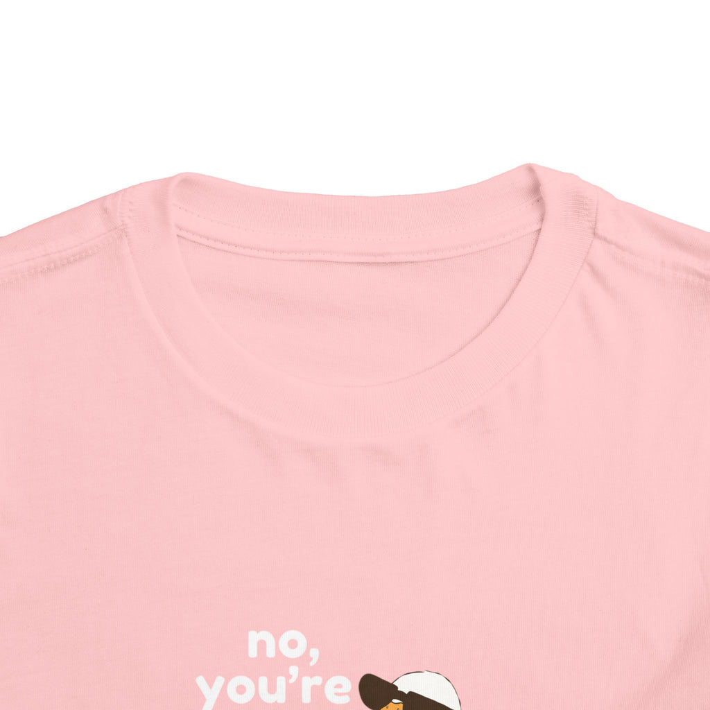 Toddler Tee – "No, You're a Silly Goose" Cute Cartoon Goose Shirt