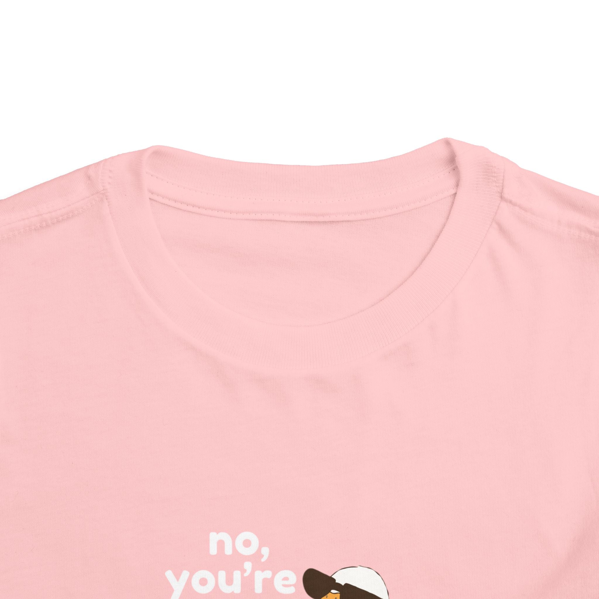 Toddler Tee – "No, You're a Silly Goose" Cute Cartoon Goose Shirt