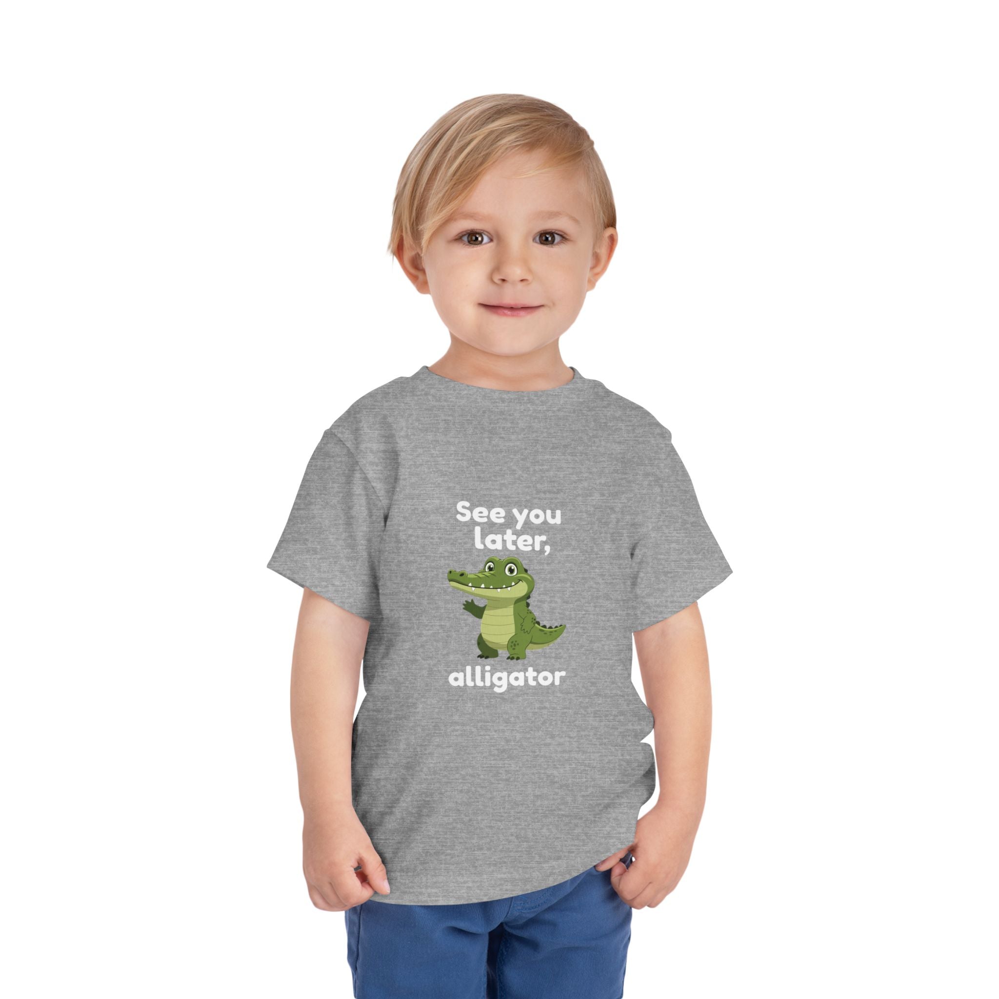See You Later Alligator Toddler Tee — Cute Cartoon Alligator Kids Shirt