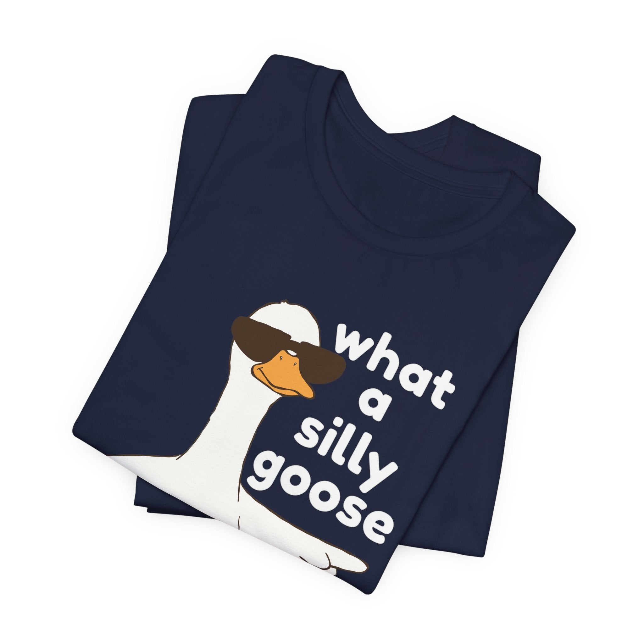What a Silly Goose T-Shirt — Funny Cartoon Goose Tee for Animal Lovers