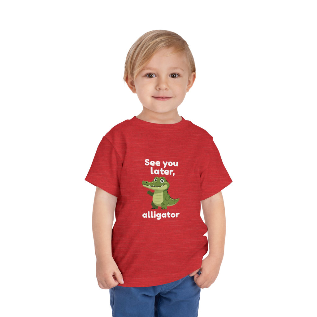 See You Later Alligator Toddler Tee — Cute Cartoon Alligator Kids Shirt