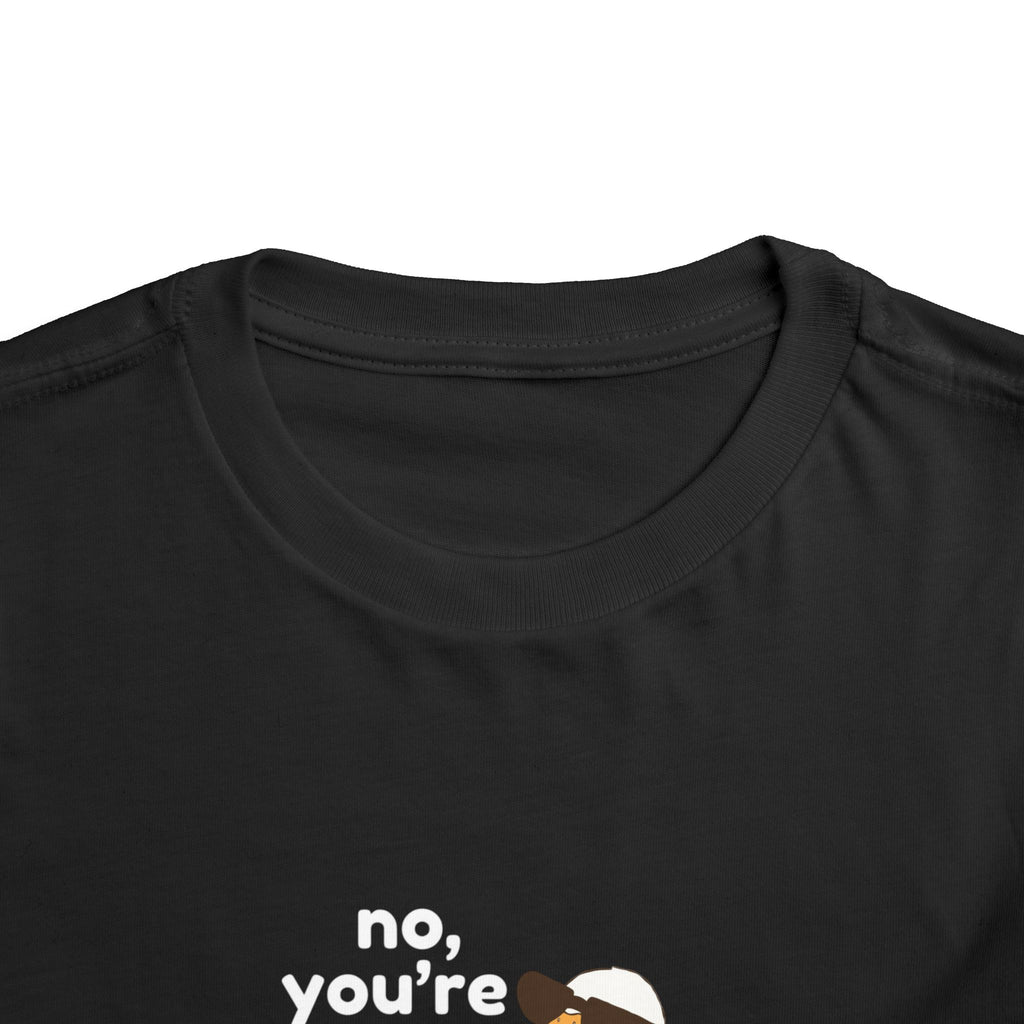 Toddler Tee – "No, You're a Silly Goose" Cute Cartoon Goose Shirt