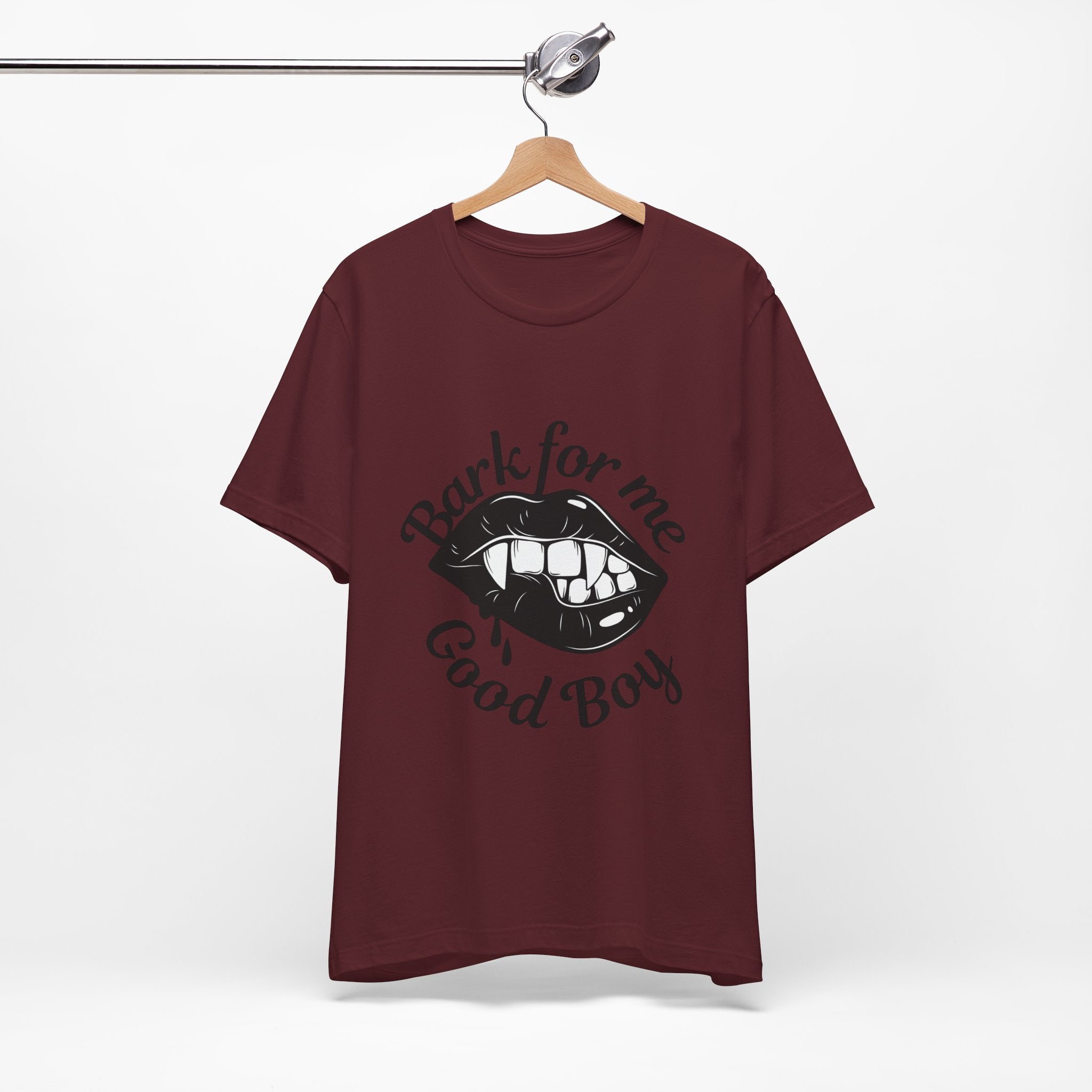Graphic Tee — "Bark For Me Good Boy" Lip & Teeth Design