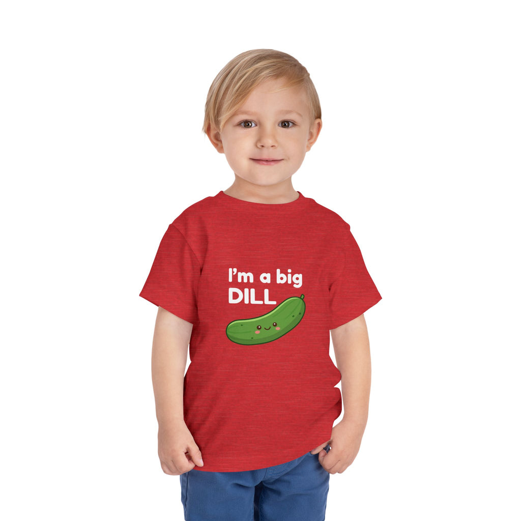 I’m a Big Dill Toddler Tee - Cute Pickle Graphic Shirt for Kids