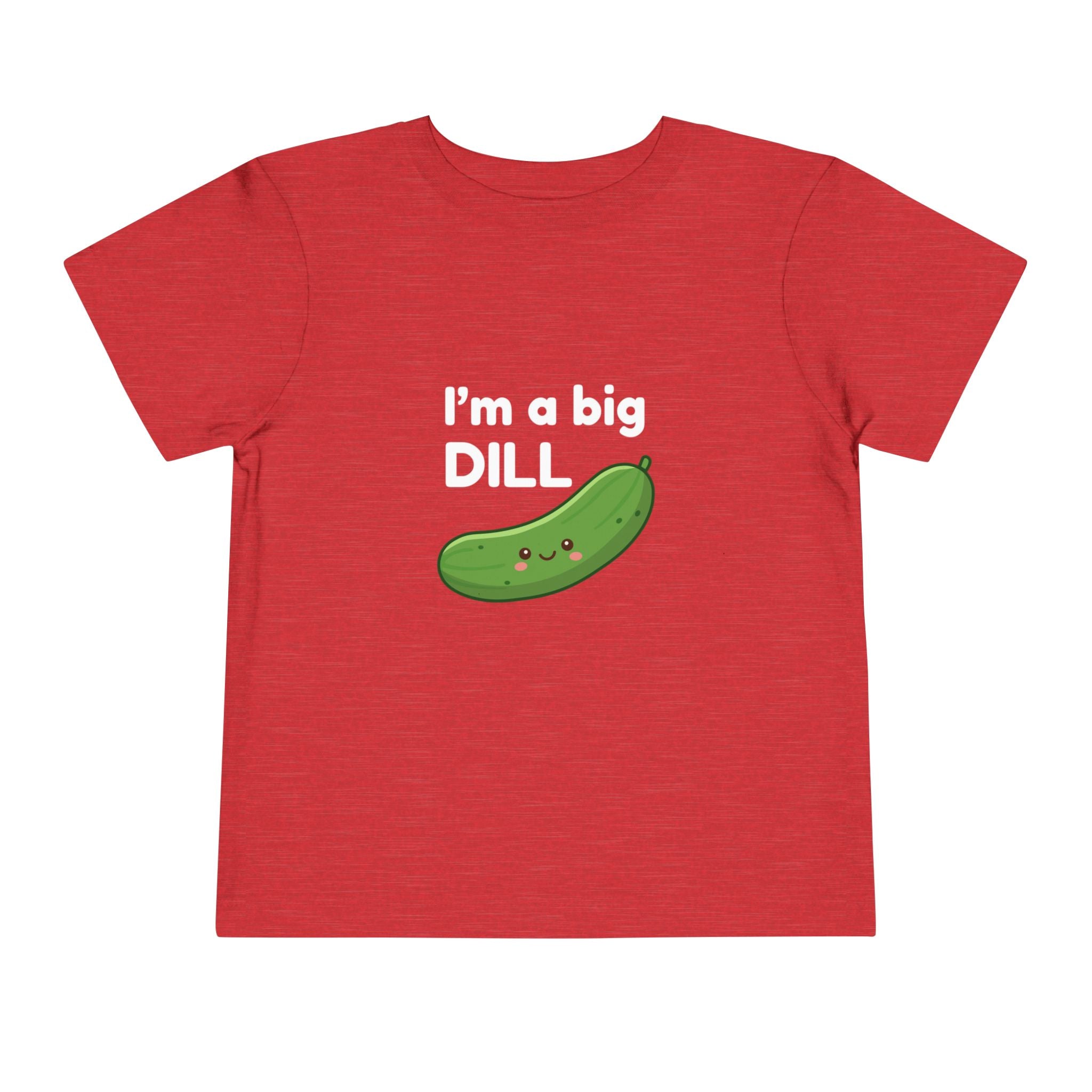 I’m a Big Dill Toddler Tee - Cute Pickle Graphic Shirt for Kids
