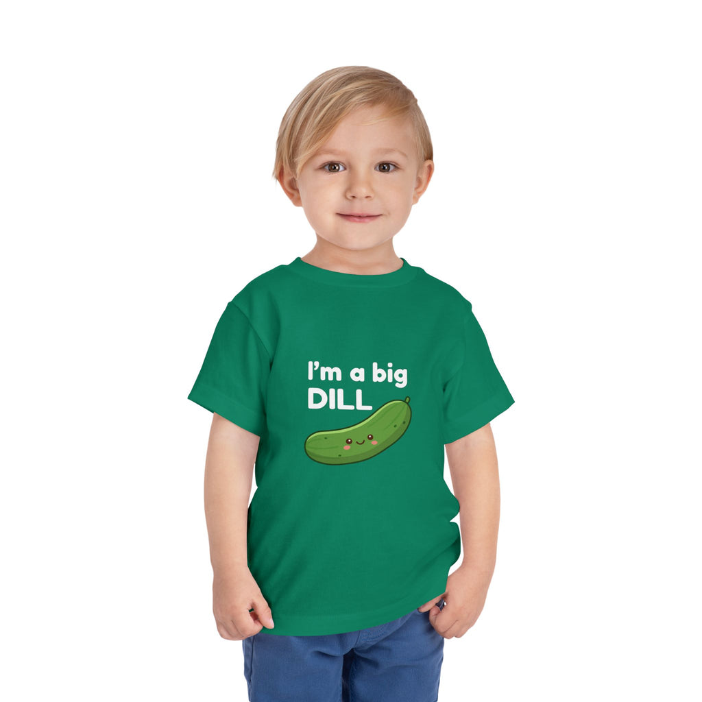 I’m a Big Dill Toddler Tee - Cute Pickle Graphic Shirt for Kids